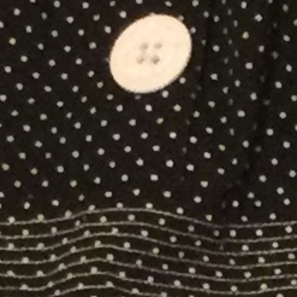 Ruby Rox Cute Vintage Style Black with white dots Dress - Picture 8 of 8